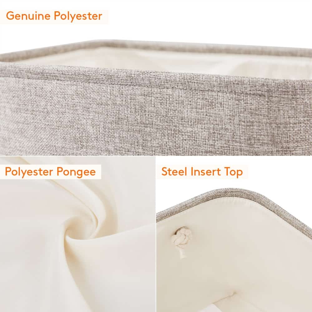 Lifewit Large Fabric Storage Baskets for Shelves, Closet, Bathroom
