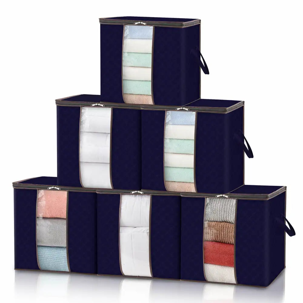 Lifewit Large Storage Bags Organizer for Clothes, Blankets, 90L, 3 Packs