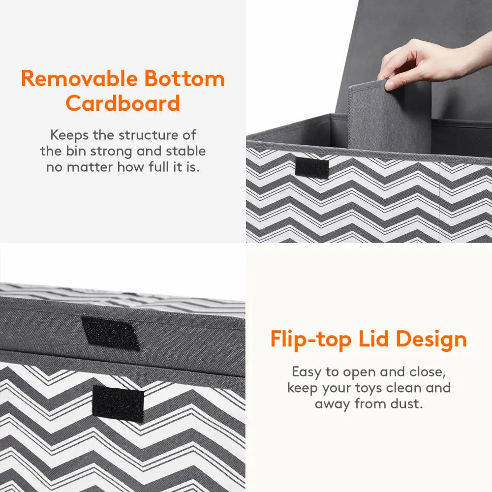 Lifewit Large Toy Box Chest, Kids Toy Storage Organizer Bins with Lids