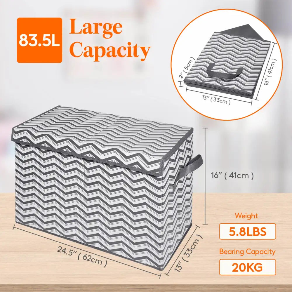 Lifewit Large Toy Box Chest, Kids Toy Storage Organizer Bins with Lids