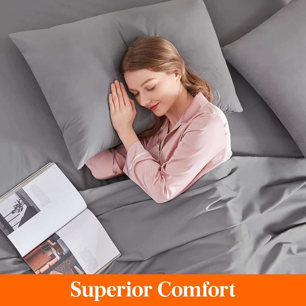 Lifewit Microfiber Bed Sheet Set, Twin/Queen/King Size Bedding Set