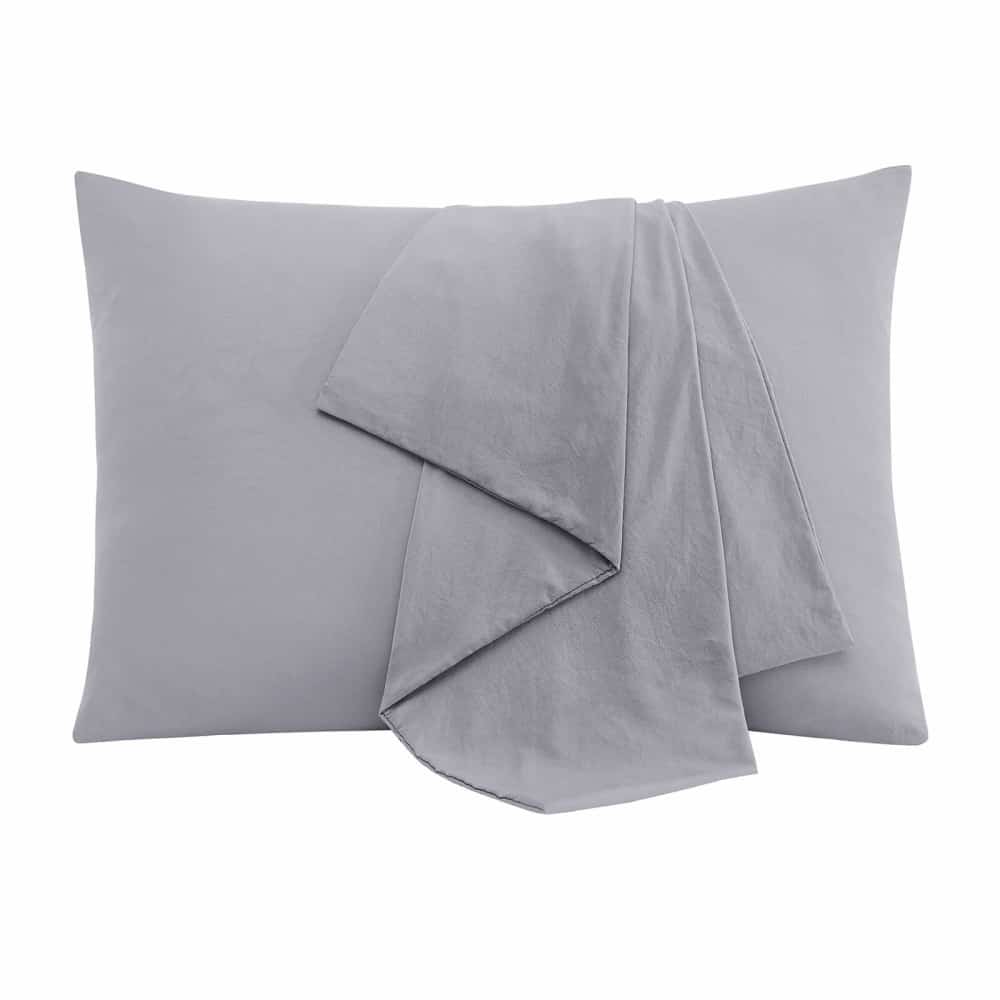 Lifewit Microfiber Envelope Pillow Covers, White/Blue/Grey