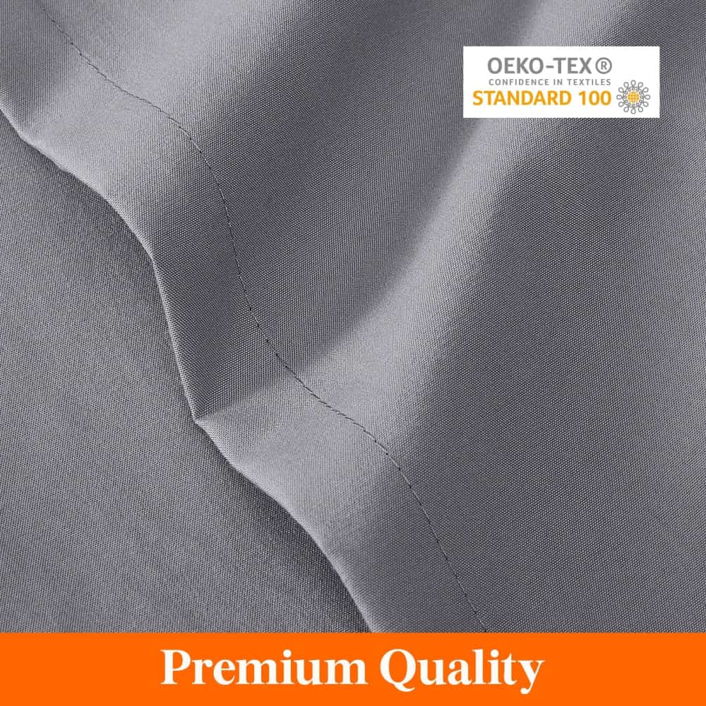 Lifewit Microfiber Envelope Pillow Covers, White/Blue/Grey