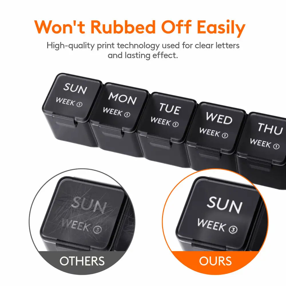 Lifewit Monthly Pill Box Organizer, 4 Packs Weekly Medicine Pill Organizer Cases