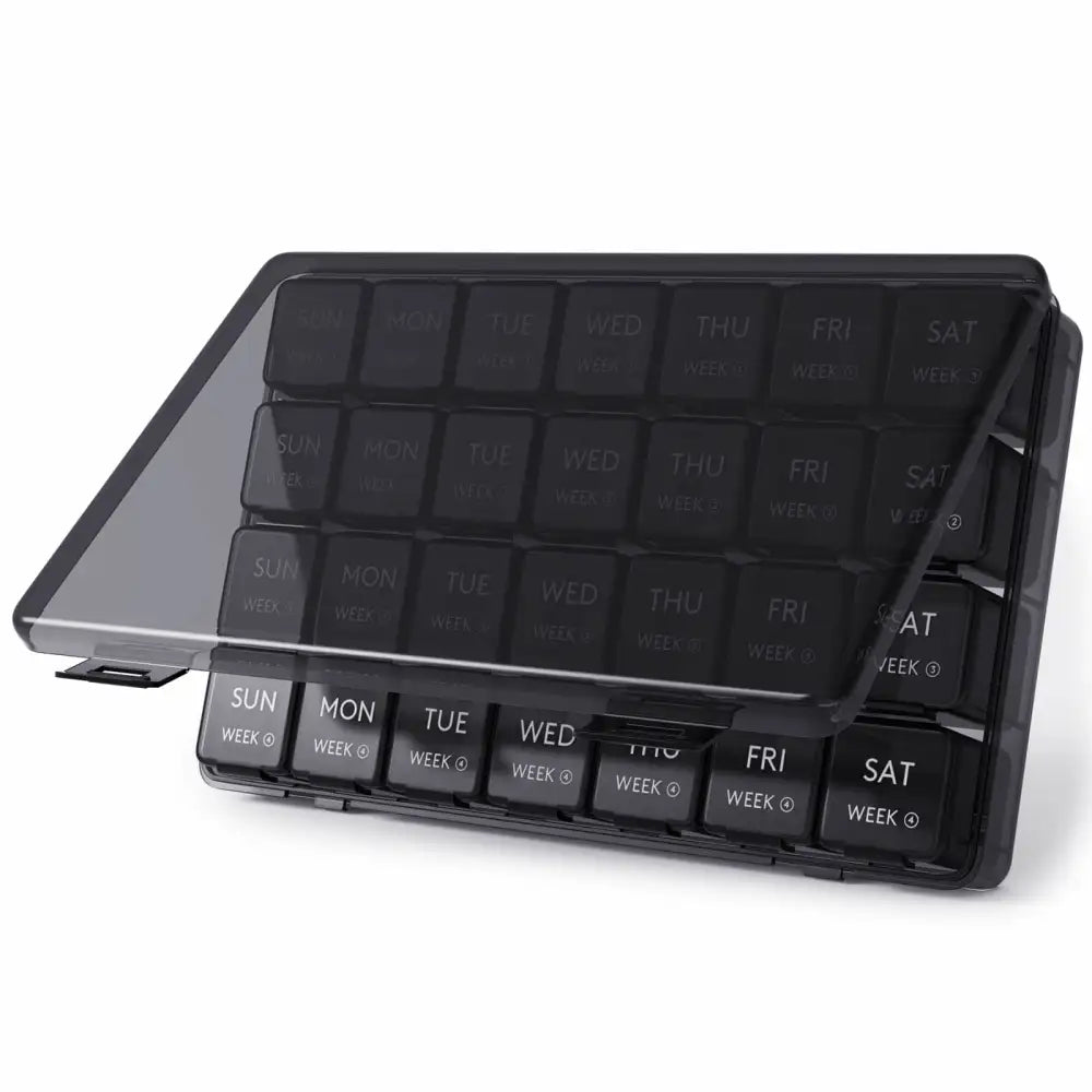 Lifewit Monthly Pill Box Organizer, 4 Packs Weekly Medicine Pill Organizer Cases