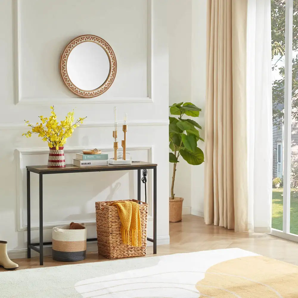 Lifewit Narrow Console Table, Sofa Table with Outlets for Living Room, Entryway, Hallway
