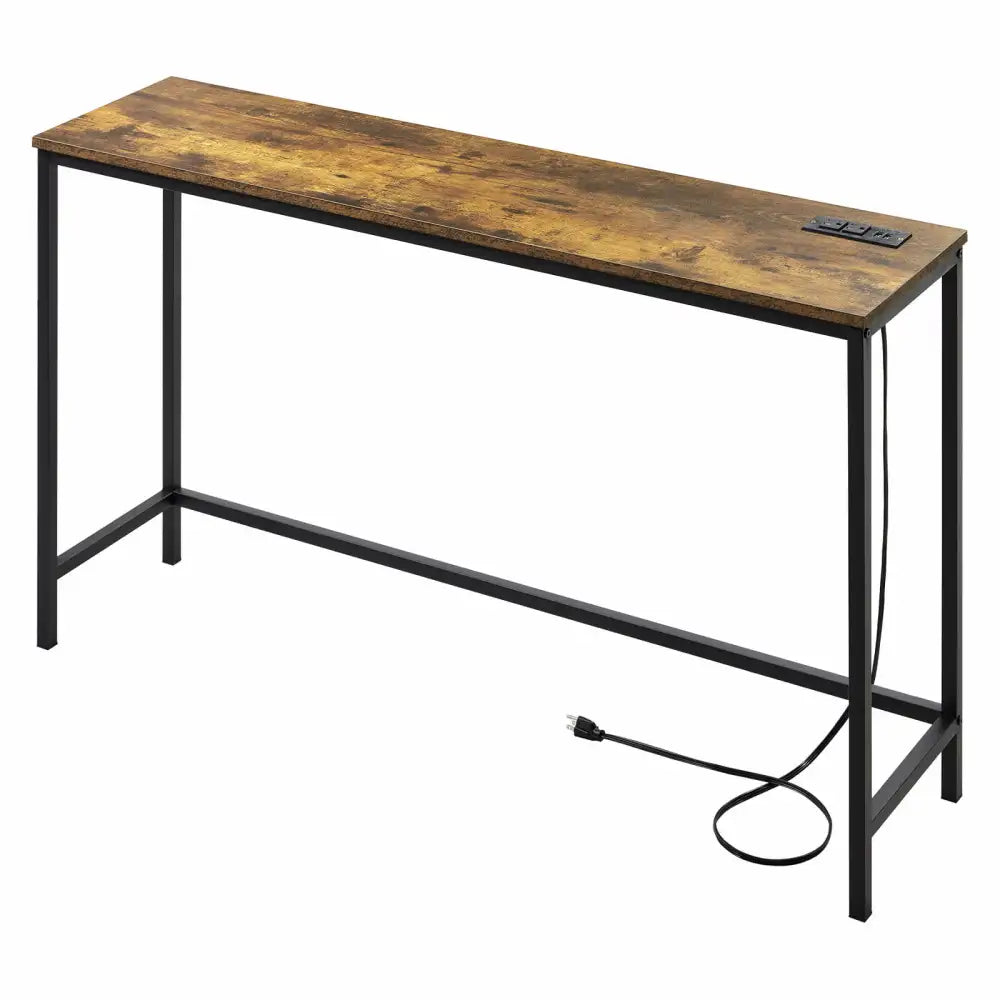Lifewit Narrow Console Table, Sofa Table with Outlets for Living Room, Entryway, Hallway