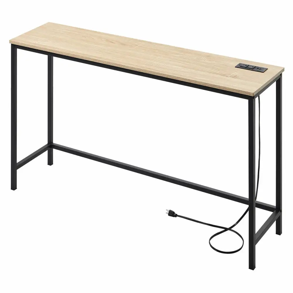 Lifewit Narrow Console Table, Sofa Table with Outlets for Living Room, Entryway, Hallway