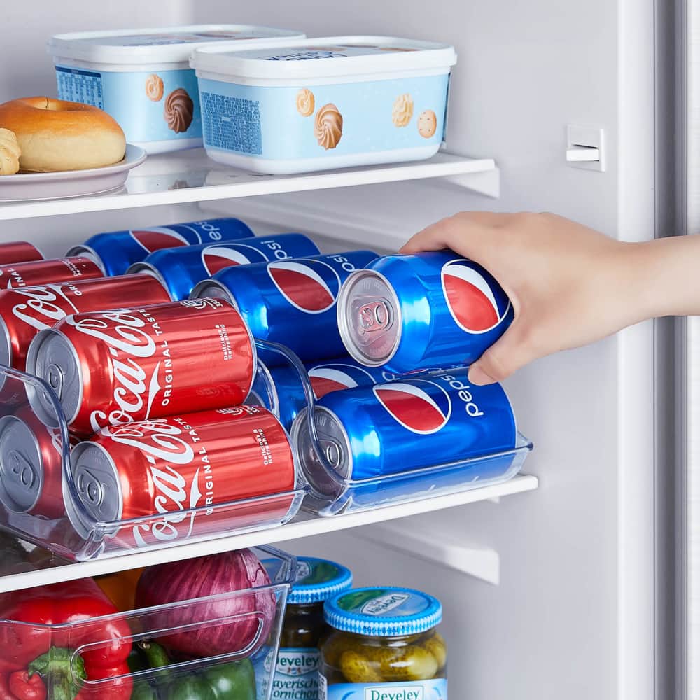 Lifewit Can Organizer Bins, Can Dispenser for Pantry, Refrigerator, 2PCS