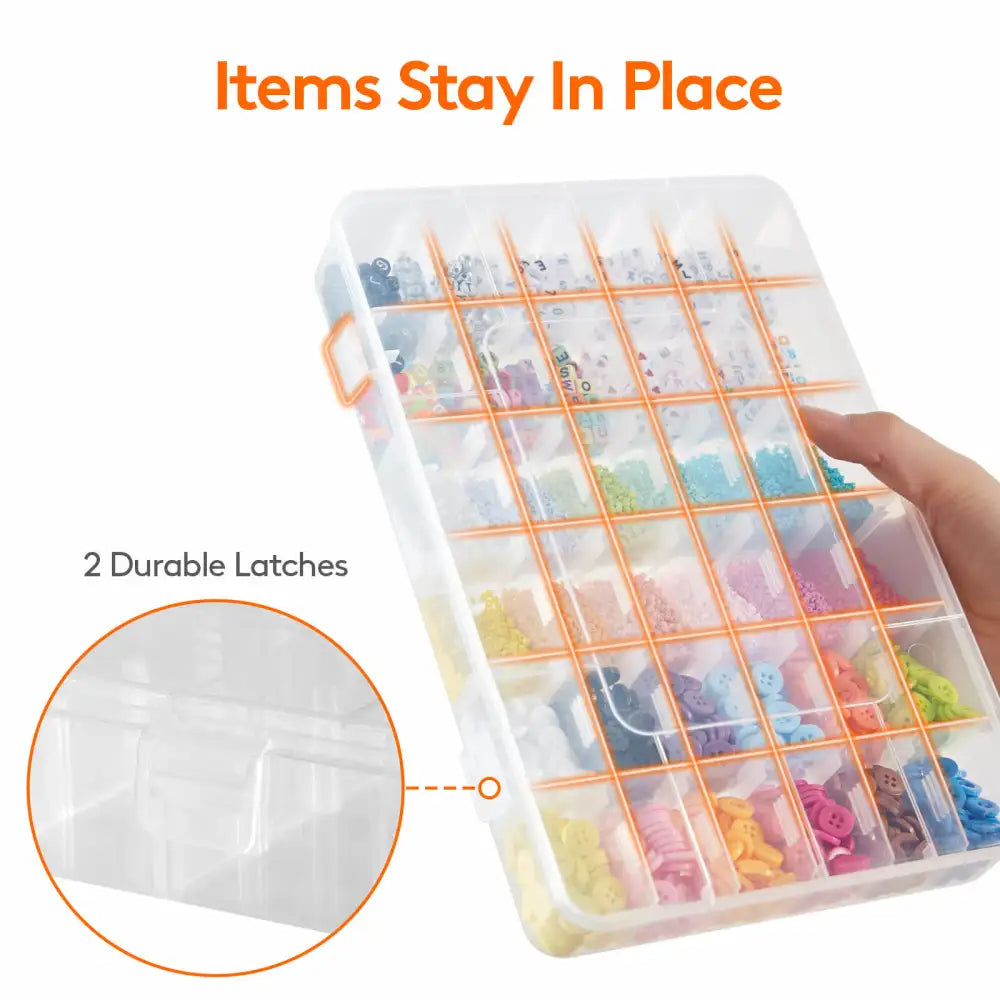 Lifewit Plastic Jewelry Organizer Box, Craft, Earring, Bead, Thread Storage Box Container