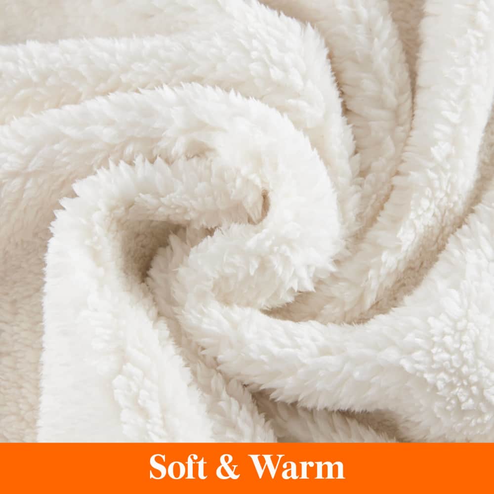 Lifewit Sherpa Throw Blanket, Cozy Fuzzy Fleece Blanket for Outdoor, Travel, Bed, Couch