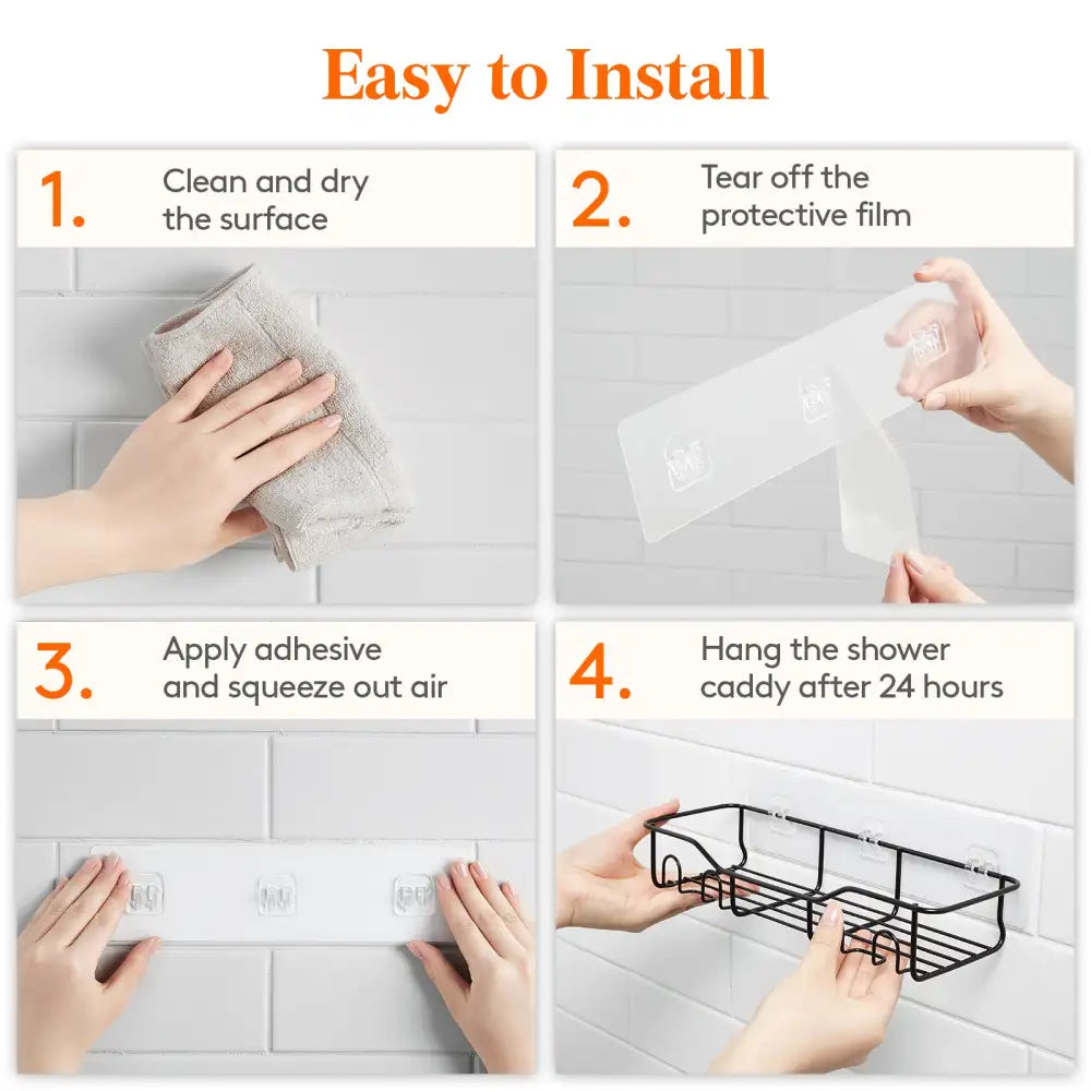 Lifewit Shower Caddy Shelves, Tile Shower Shelf Organizer Rack for Dorm, Bathroom