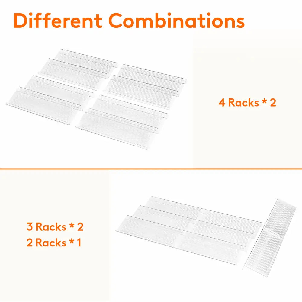 Lifewit Spice Rack, Spice Drawer Organizer Insert for Kitchen Cabinet, Pantry