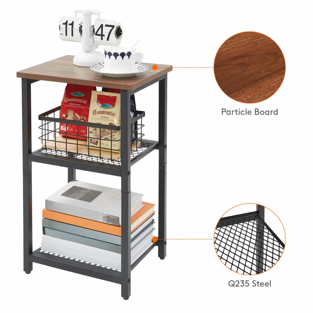 Lifewit Square Side End Table for Sofa, Living Room, Bed