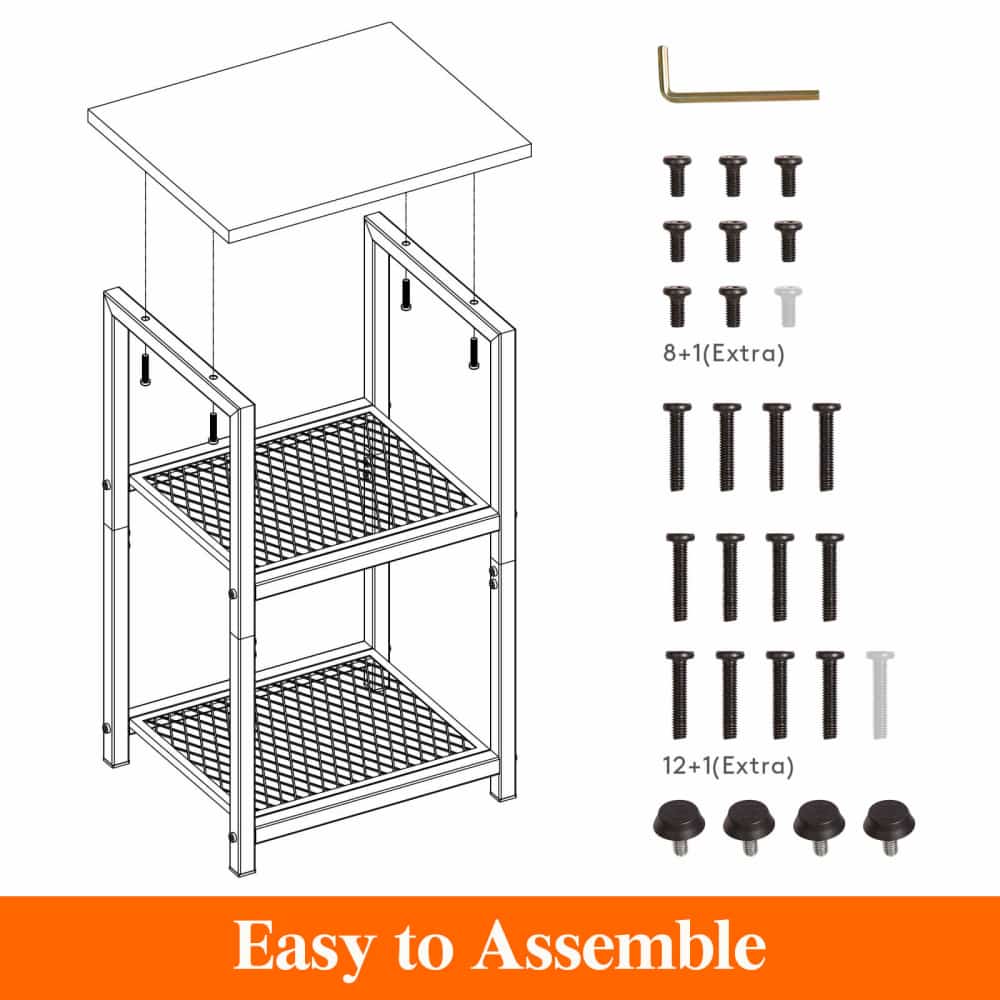Lifewit Square Side End Table for Sofa, Living Room, Bed