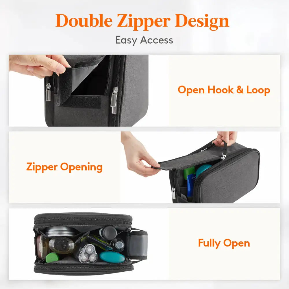 Lifewit Travel Toiletry Bag For Men, Shaving Dopp Kit Bag, Travel kit Organizer Bag