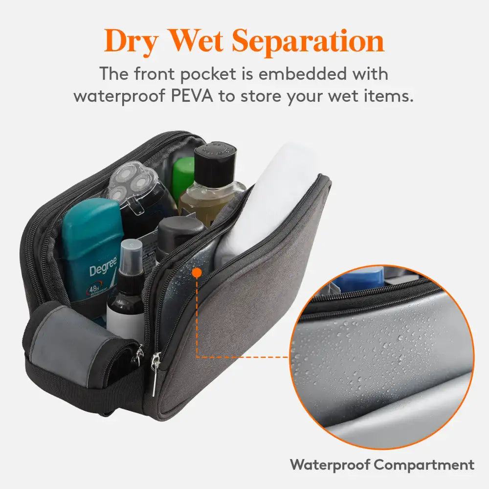 Lifewit Travel Toiletry Bag For Men, Shaving Dopp Kit Bag, Travel kit Organizer Bag