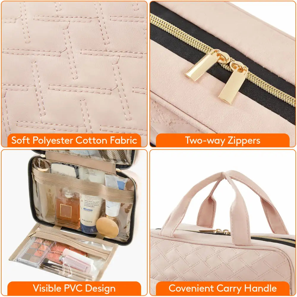 Lifewit Travel Toiletry Bag for Women, Large Hanging Makeup Cosmetic Bag, Travel Organizer