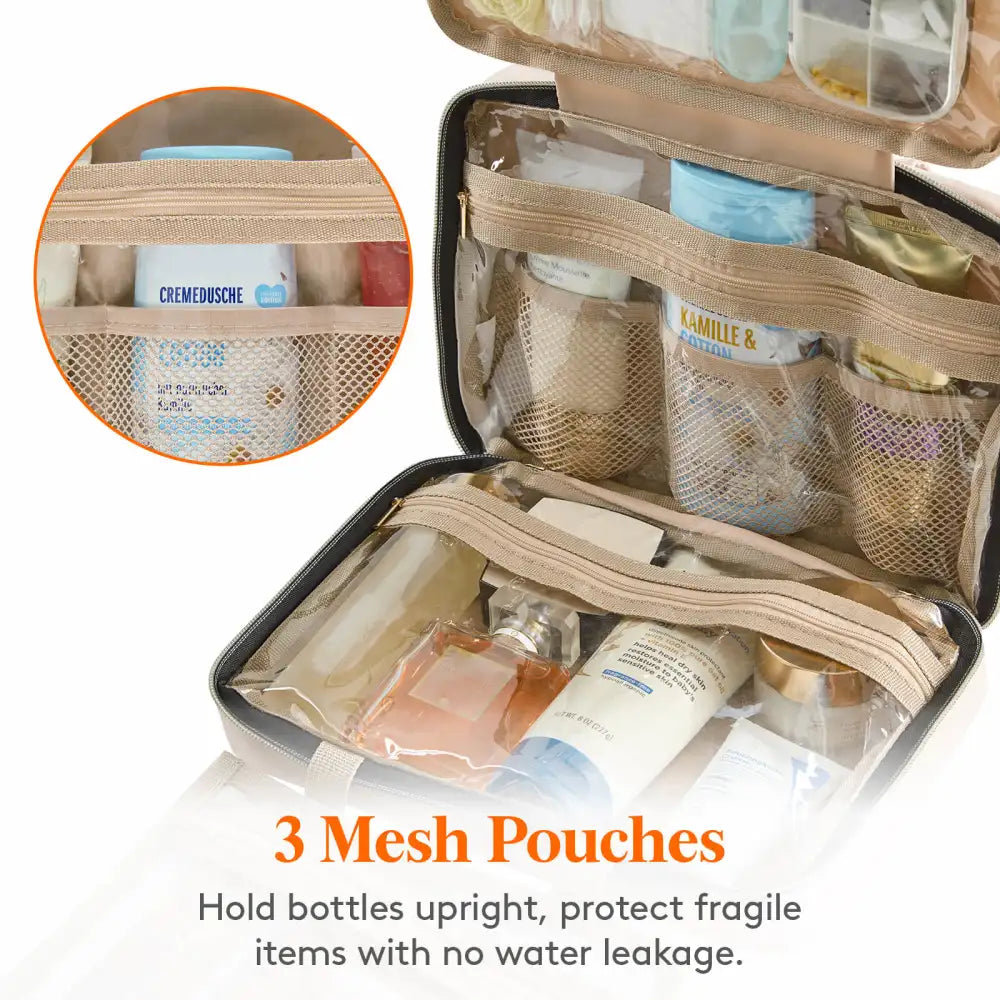 Lifewit Travel Toiletry Bag for Women, Large Hanging Makeup Cosmetic Bag, Travel Organizer