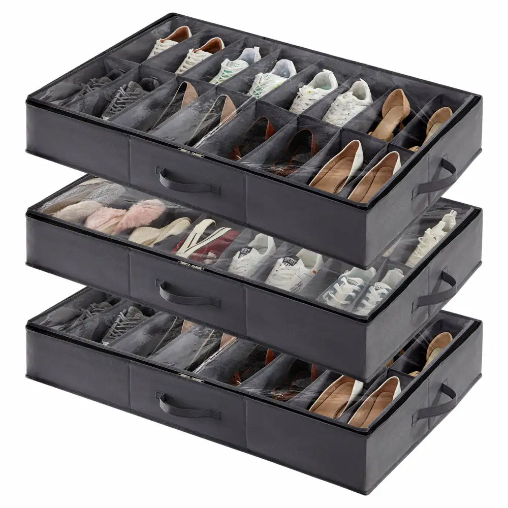 Lifewit Under Bed Shoe Storage Organizer Bins,  2/3 Packs