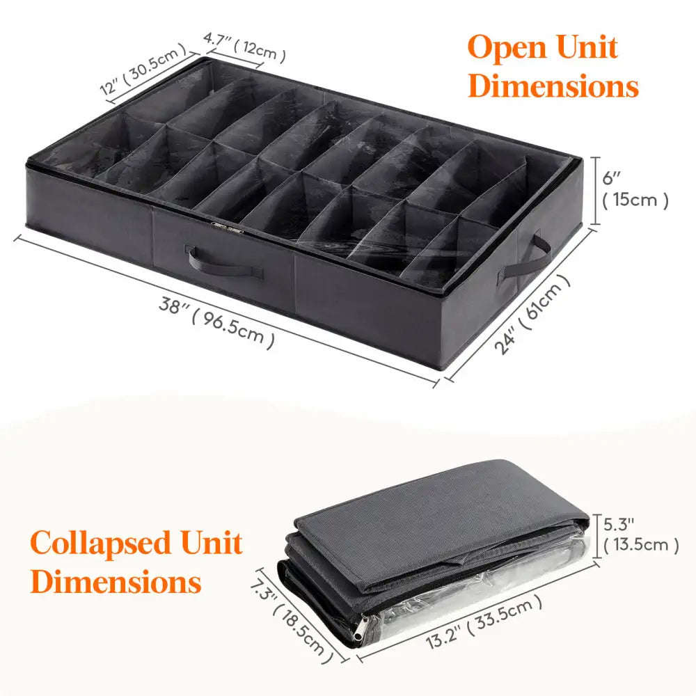 Lifewit Under Bed Shoe Storage Organizer Bins,  2/3 Packs