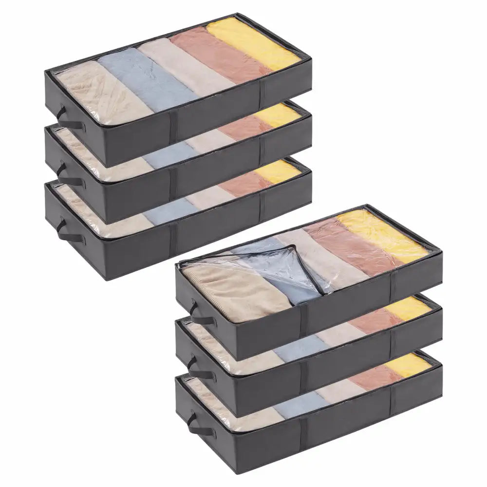 Lifewit Under Bed Storage Totes Bags, Low Profile Organizers, 2 Packs