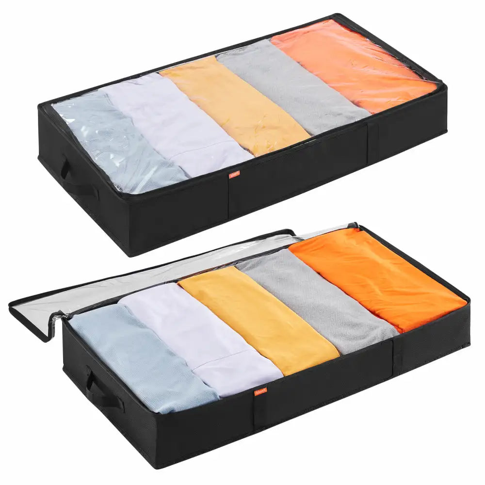 Lifewit Under Bed Storage Totes Bags, Low Profile Organizers, 2 Packs