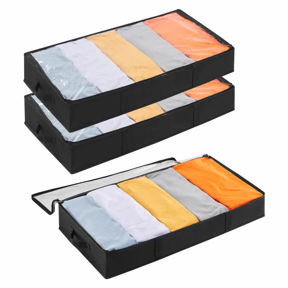 Lifewit Under Bed Storage Totes Bags, Low Profile Organizers, 2 Packs