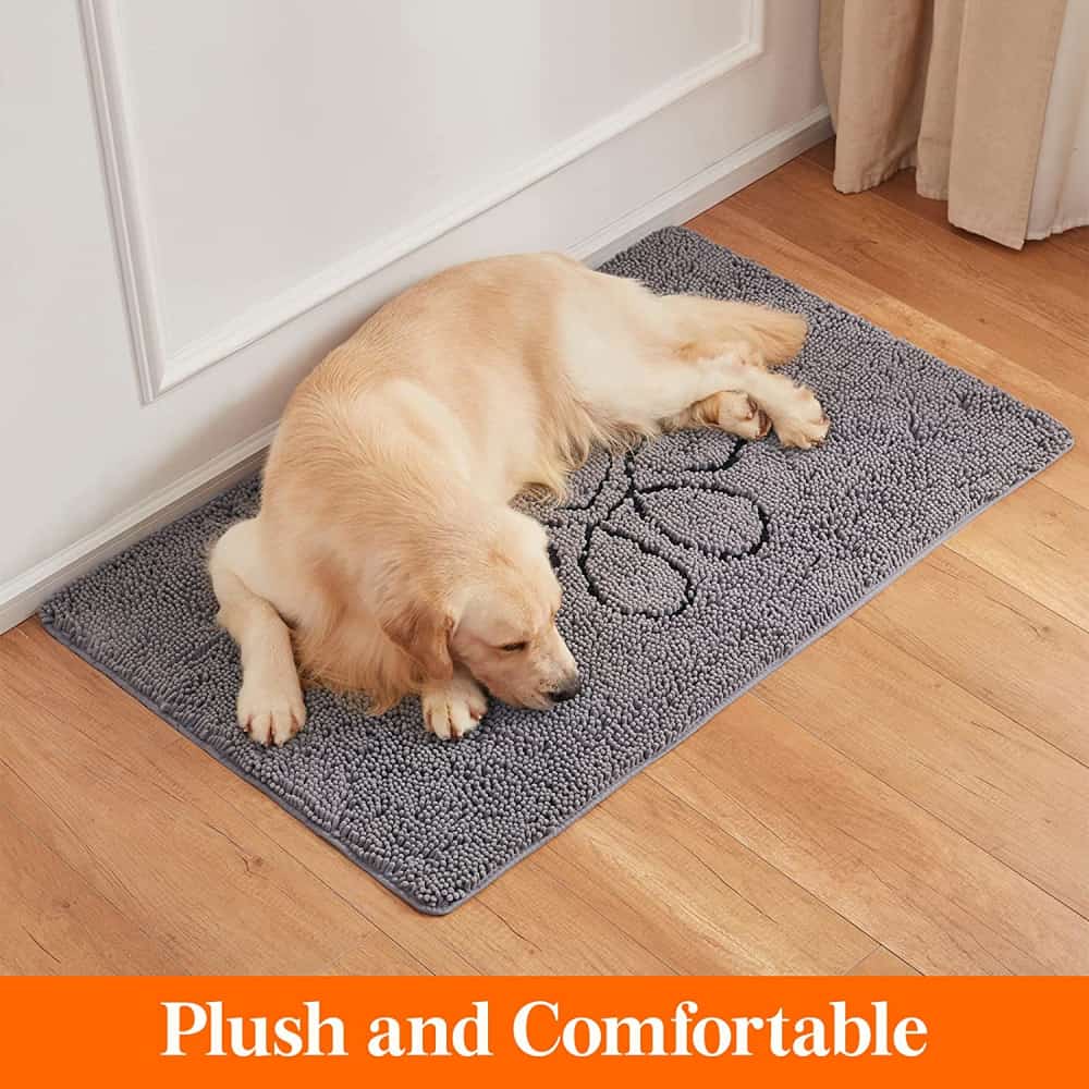 Lifewit Washable Chenille Indoor Door Mat Rug for Entry, Mudroom
