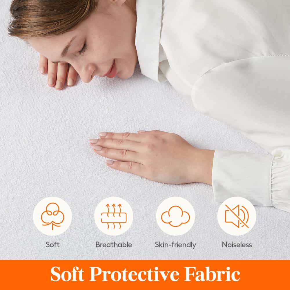 Lifewit Waterproof Mattress Protector, Padded Mattress Cover