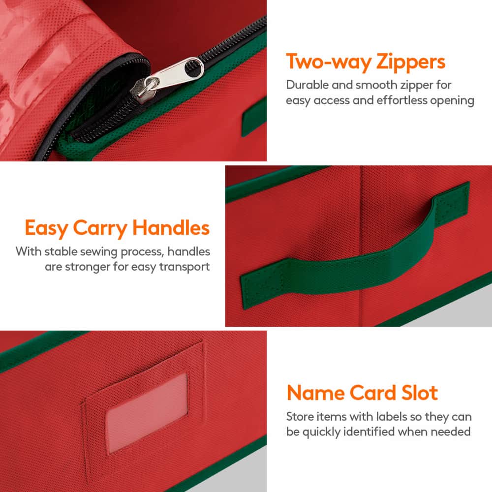 Lifewit Wrapping Paper Storage Container, Under Bed Christmas Storage Organizer Bins for Gift Wrap, Ribbon, Gift Bag